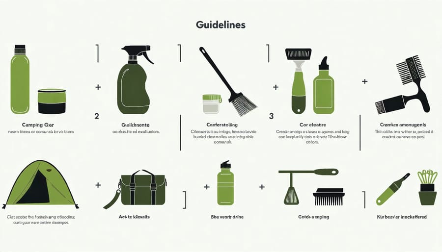 Step-by-step guide for cleaning and maintaining sustainable camping equipment