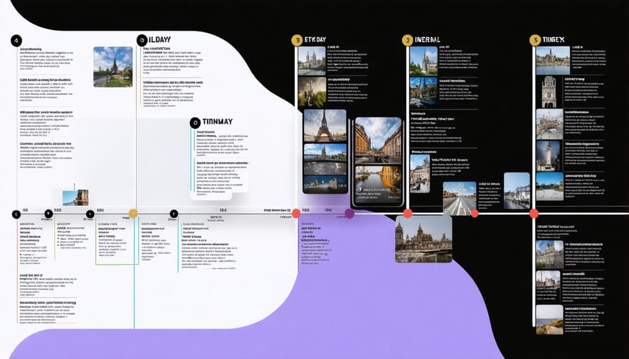 Interactive 5-day travel schedule with AI-optimized activities and scheduling options
