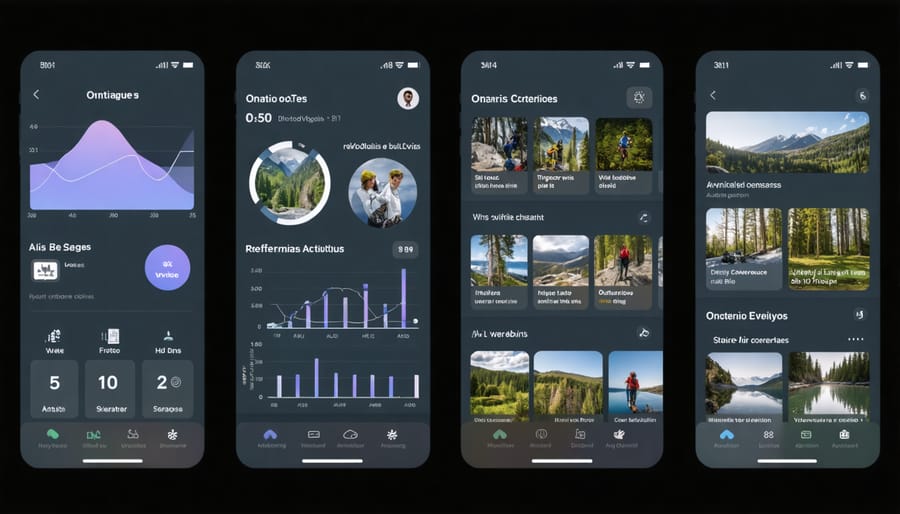 Interactive AI interface displaying personalized travel preferences and matching Ontario destinations