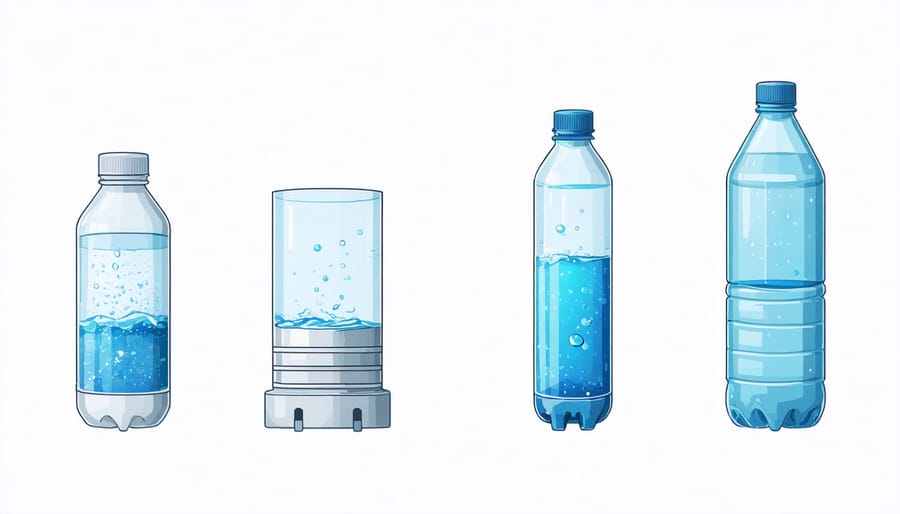 Various water purification methods and equipment laid out for comparison