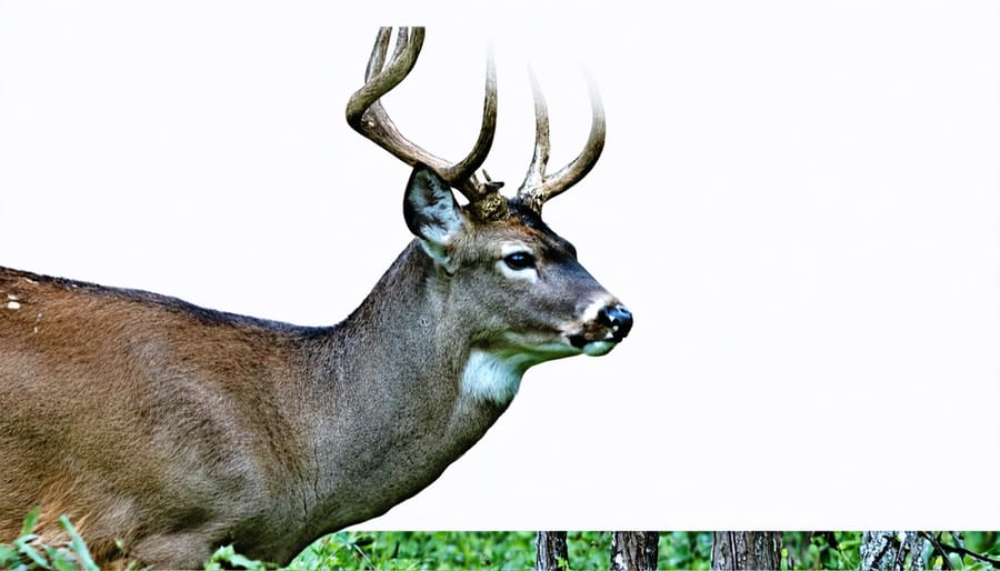 Park ranger attaching GPS tracking collar to monitor deer movement patterns