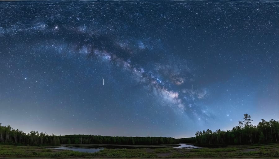 Stunning view of the Milky Way and stars over an Ontario dark sky preserve
