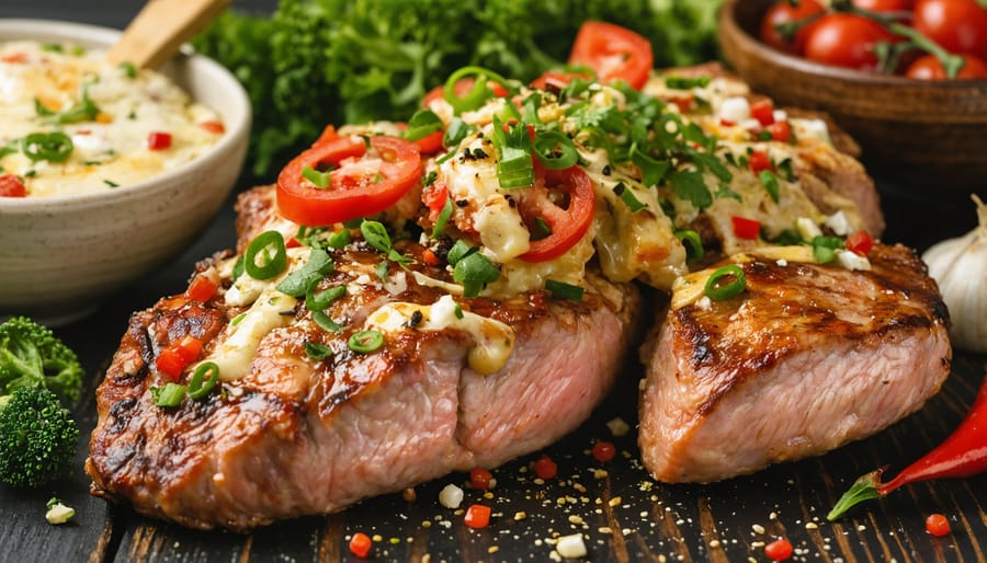 Farm-to-table restaurant dish featuring fresh local ingredients on rustic plate